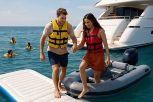 Inflatable Dock Uses: Boarding, Swimming and Launching