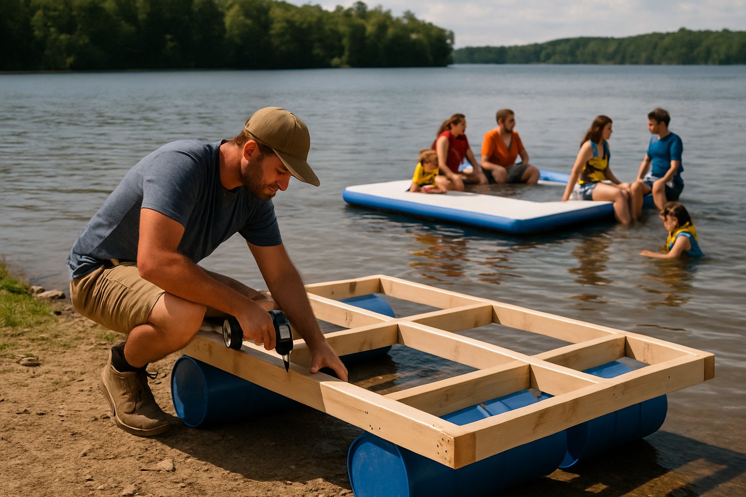 Building a Floating Dock vs Buying an Inflatable One